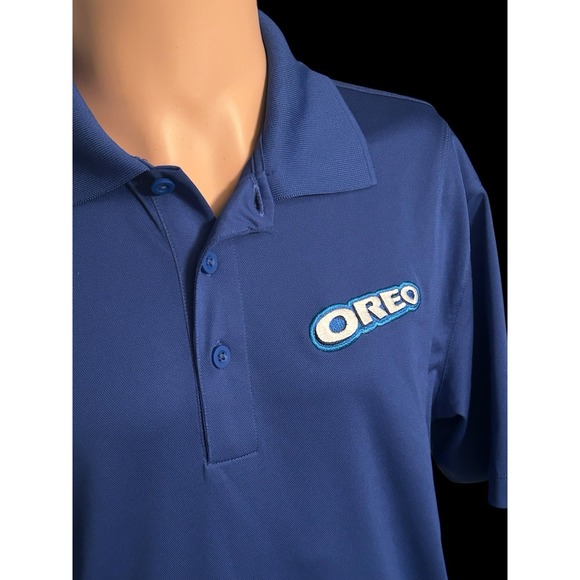 Oreo Blue Polo Shirt Men's Size Small, Sport-Tek - Picture 2 of 6